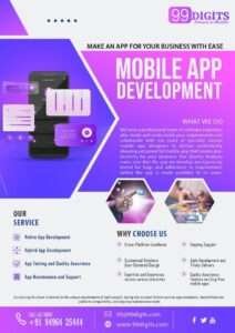 Brochure For 99 digits mobile development